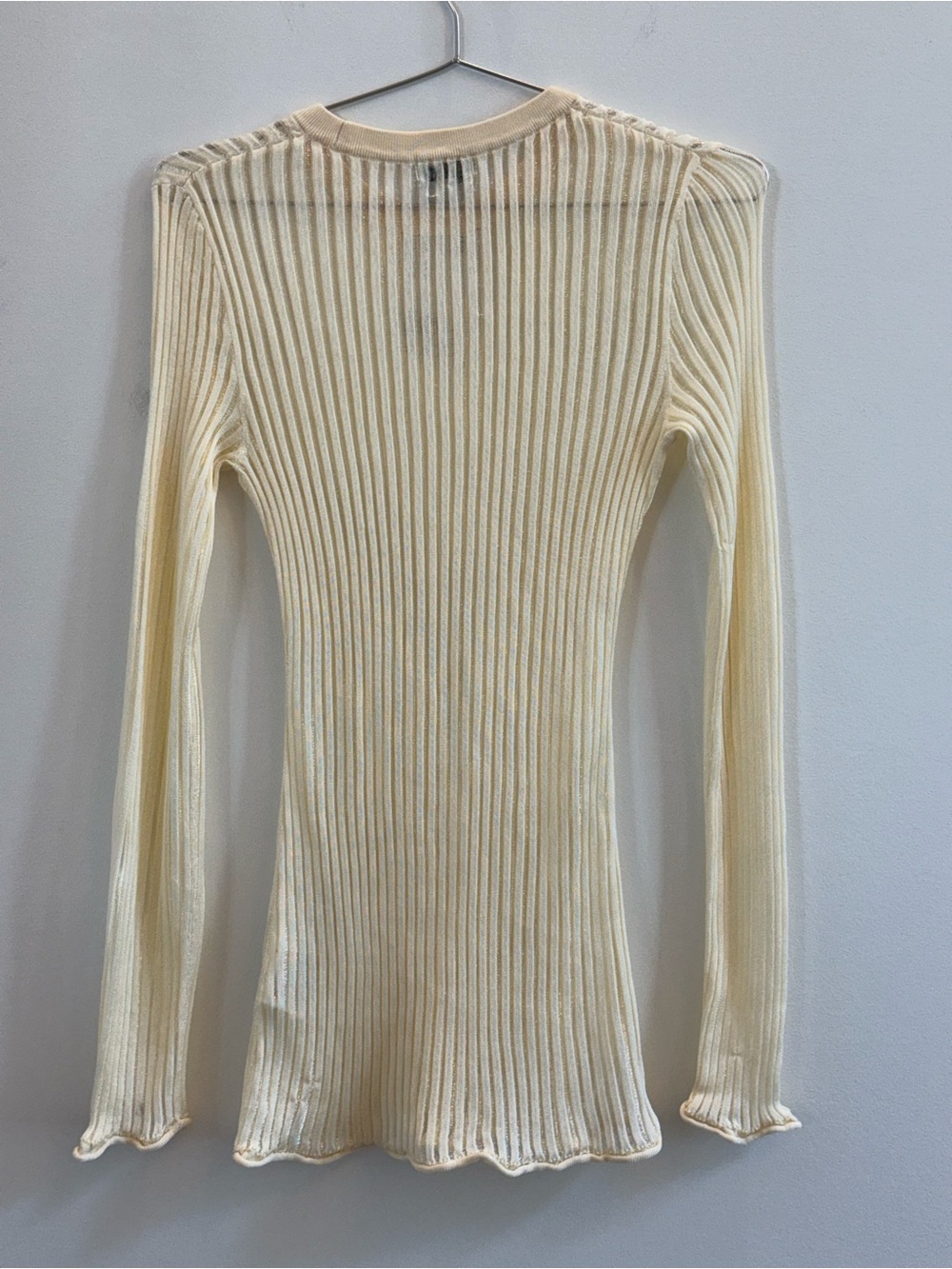 H&M Cream Ribbed Long-Sleeve Top - Picture 7 of 7